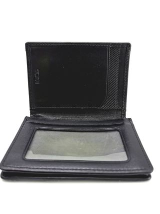 Tarjetero Tumi Alpha Nylon y Cuero Negro