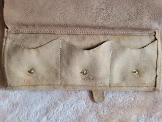 Joyero viaje vintage ante marrón