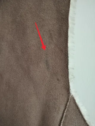 Chaleco ANTEA sintético beige y marrón