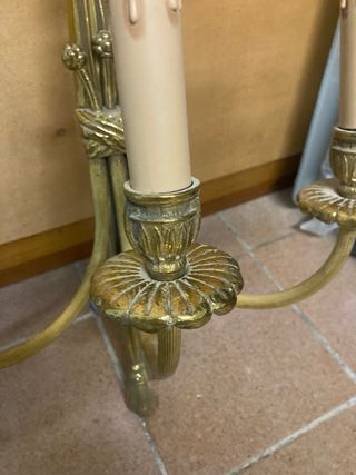 Aplique de pared bronce 3 luces