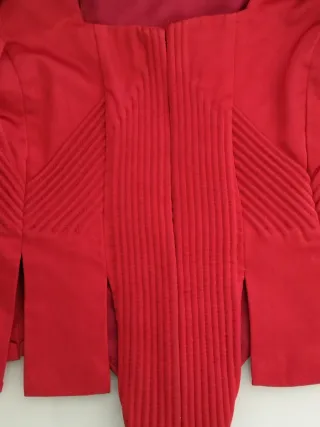 Cuerpo Fallera/Huertana Rojo y Dorado