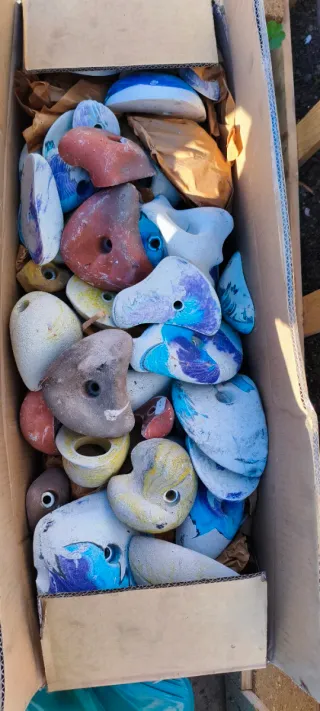 Presas de escalada variadas