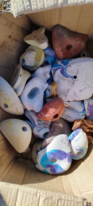 Presas de escalada variadas