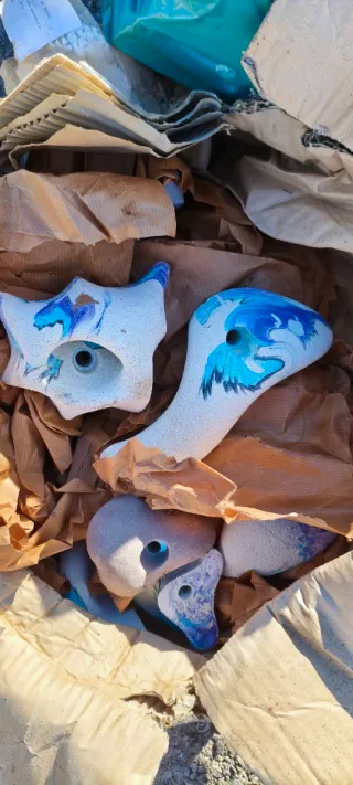 Presas de escalada variadas