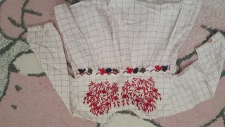 Camisa Zara cuadros bordada