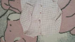 Camisa Zara cuadros bordada