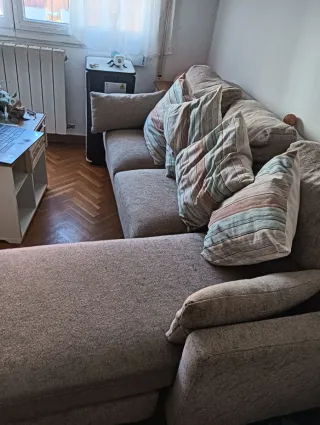 Sofá modular beige 3 plazas