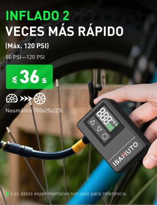 Mini Inflador Eléctrico Portátil 120 PSI