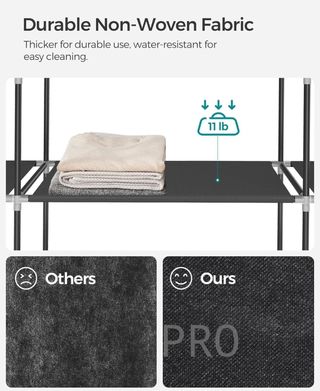 Armario ropero con cubierta de tela