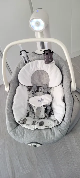 Columpio Hamaca Bebé Joie Gris