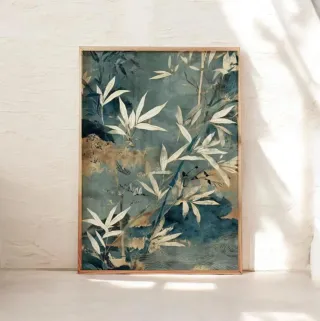 Poster Bambù Stile Giapponese 40x60