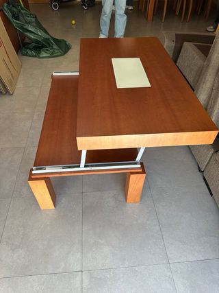 Mesa de centro madera y cristal