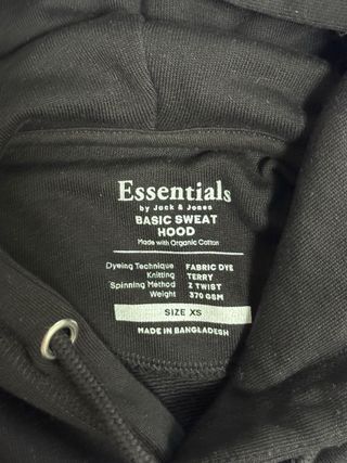 Felpa con cappuccio Jack & Jones nera