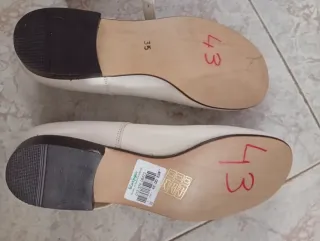 Zapatos blancos de comunión El Corte Inglés talla