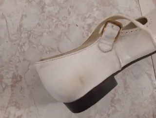 Zapatos blancos de comunión El Corte Inglés talla