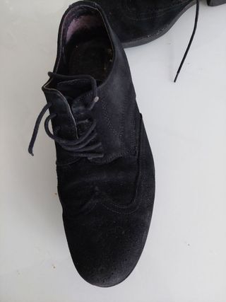 Zapatos de ante negros T42