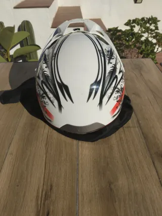 Casco Moto Cross Enduro LS2 Blanco