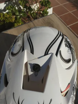 Casco Moto Cross Enduro LS2 Blanco