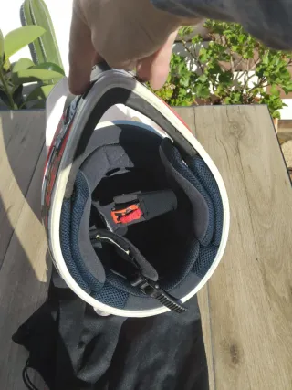 Casco Moto Cross Enduro LS2 Blanco