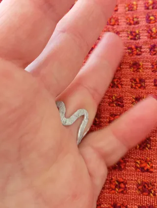 Anello wire argento regolabile