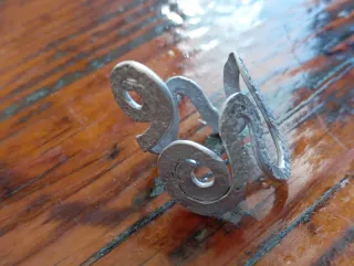 Anello wire argento regolabile