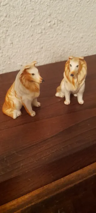 Figuras Perro Collie Cerámica. Precio por unidad