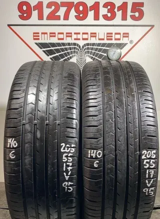 205 55 17 V CONTINENTAL RUEDA AL 90% VIDA UTIL