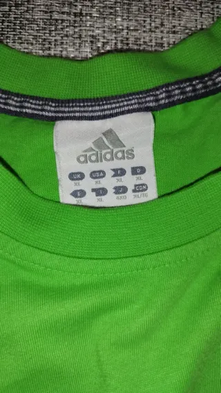 Camiseta Adidas Verde Retro 3 Stripes Talla XL