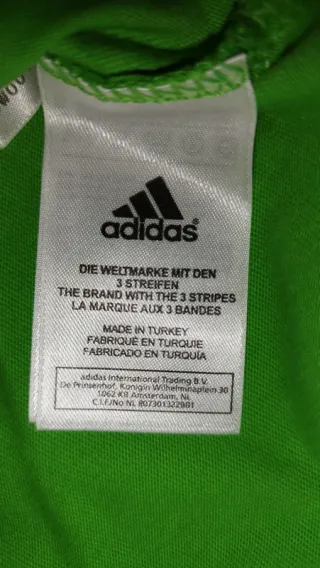 Camiseta Adidas Verde Retro 3 Stripes Talla XL