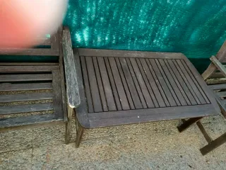 Conjunto de jardín de madera