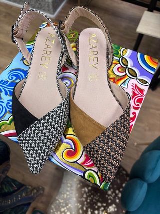 Zapato Azarey Pata de Gallo Destalonado