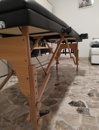 Camilla Masaje/Tatuaje Plegable Negra