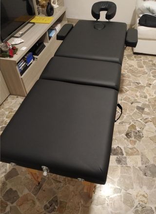 Camilla Masaje/Tatuaje Plegable Negra