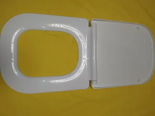 Tapa de inodoro blanca