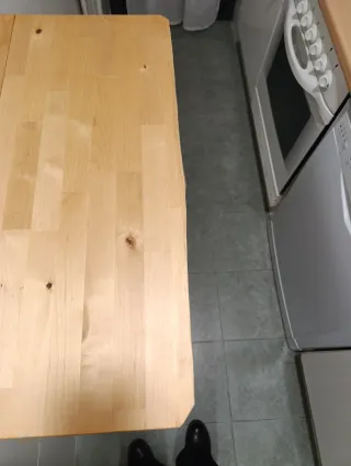 Mesa abatible madera maciza