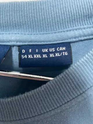 Camiseta Fila Azul Logo Oversize Vintage Y2K