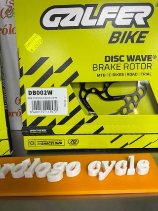 2 Discos Freno Galfer 180 y 160mm 6 Tornillos