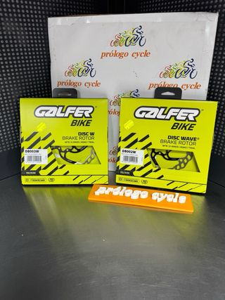 2 Discos Freno Galfer 180 y 160mm 6 Tornillos