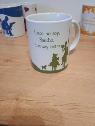 Juego 4 Tazas Cerámica Diseños Literarios.