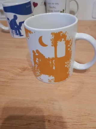 Juego 4 Tazas Cerámica Diseños Literarios.