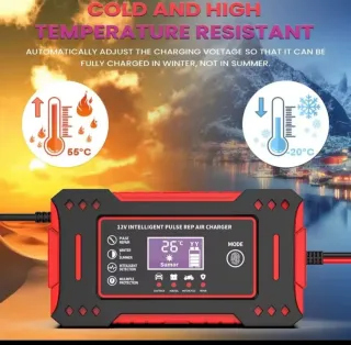 Cargador Baterías Coche Moto 12V Inteligente