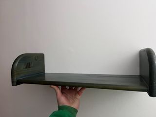 Estantes de madera pino verde azulado