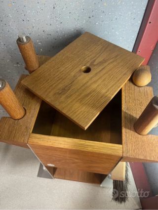 Set accessori camino legno e metallo