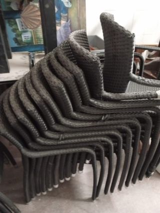 Sillas de mimbre para jardín