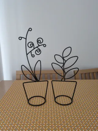 Figuras decorativas de metal