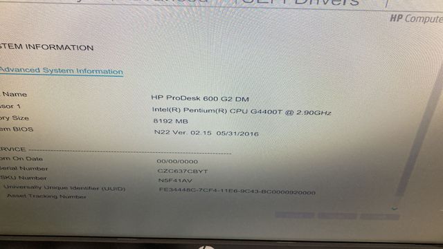 Mini PC HP ProDesk 600