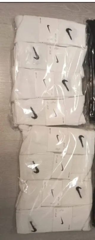 Docena Calcetines Nike Blancos Talla 38/42 42/46