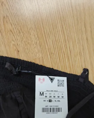 Vestido Zara negro gasa tirantes