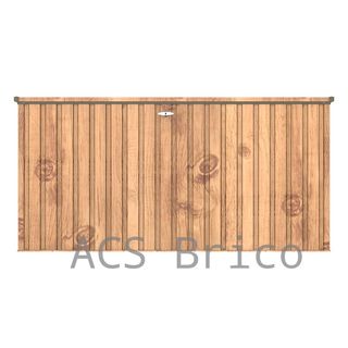 Baúl Arcón Metálico 1450 L Imitación Madera - 95x195x94 cm - Duramax