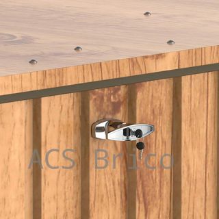 Baúl Arcón Metálico 1450 L Imitación Madera - 95x195x94 cm - Duramax